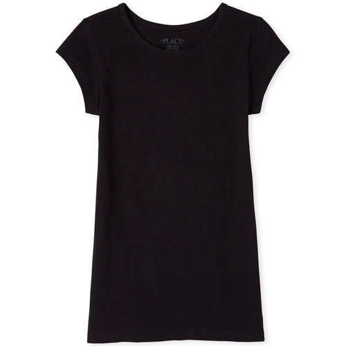 

Girls Tunic Top - Black - The Children's Place