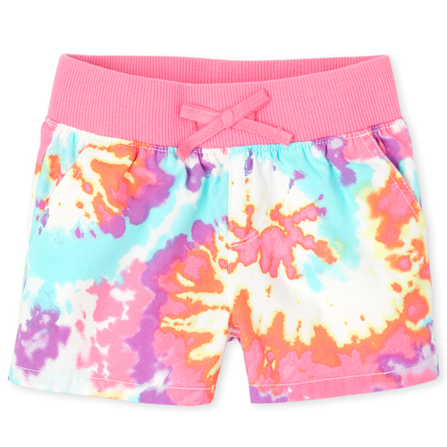 

Girls Print Pull On Shorts - Pink - The Children's Place