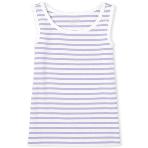 

Girls Striped Tank Top - Purple - The Children's Place