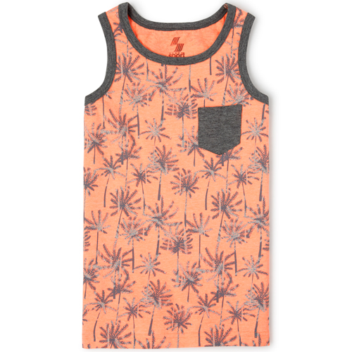 

Boys Boys Mix And Match Palm Tree Pocket Tank Top - Orange - The Children's Place