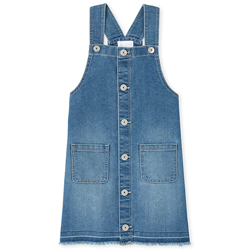 

Girls Button Front Denim Skirtall - The Children's Place