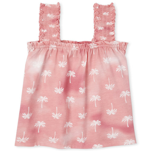 

Girls Mix And Match Smocked Tank Top - Pink - The Children's Place