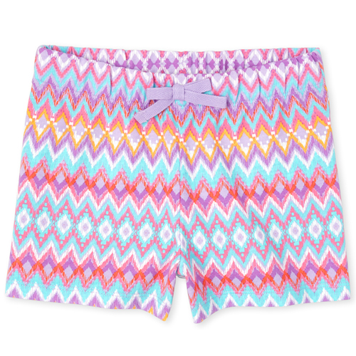 

Girls Mix And Match Print Shorts - Purple - The Children's Place