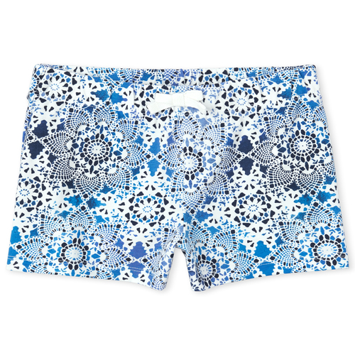 

Girls Mix And Match Print Shorts - Blue - The Children's Place