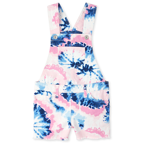 

s Print Denim Shortalls - Blue - The Children's Place