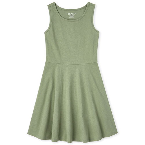 

Girls Tank Dress - Green - The Children's Place