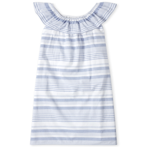 

s Womens Matching Family Striped Shift Dress - White - The Children's Place