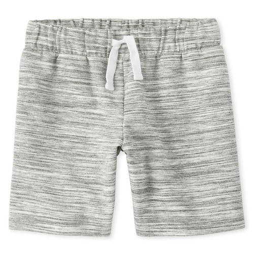

Boys Boys Marled French Terry Shorts - White - The Children's Place