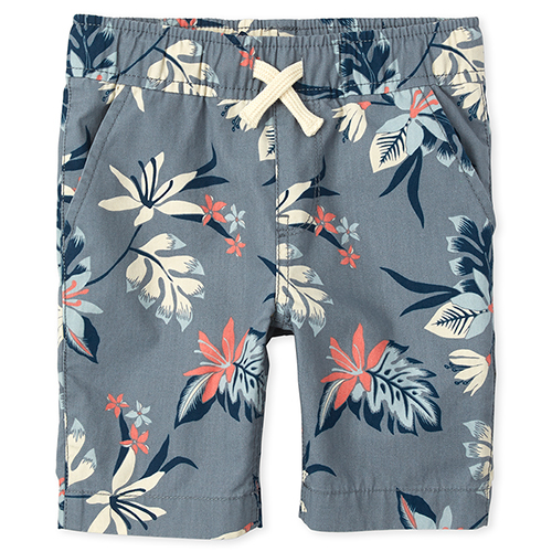 

Boys Boys Print Pull On Jogger Shorts - Blue - The Children's Place