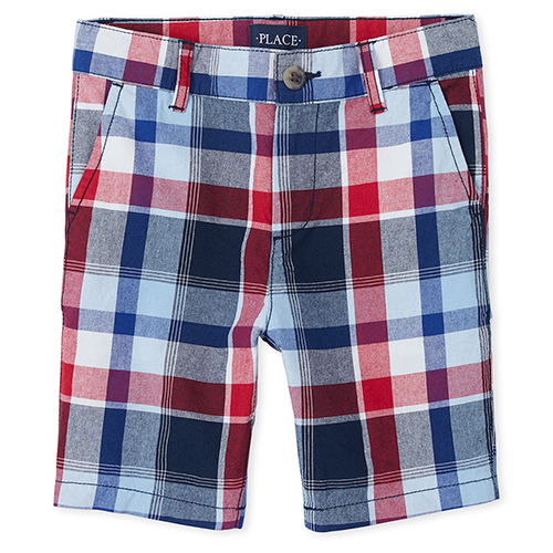 

s Boys Plaid Chino Shorts - Multi - The Children's Place