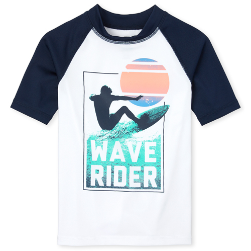 

Boys Boys Graphic Rashguard - Blue - The Children's Place