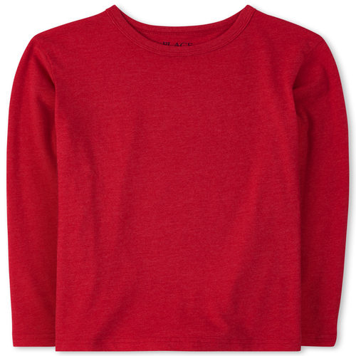 

Boys Boys Uniform Basic Layering Tee - Red T-Shirt - The Children's Place