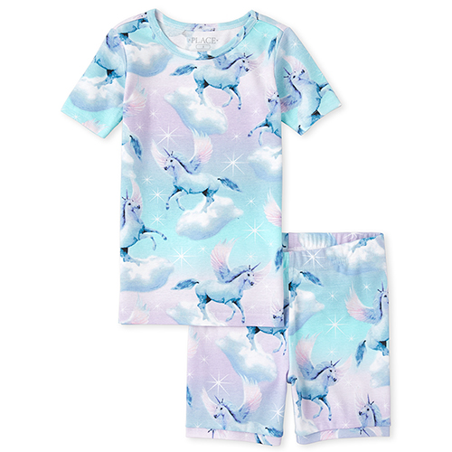 

s Pegasus Snug Fit Cotton Pajamas - Purple - The Children's Place