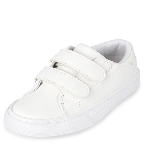 

Baby Girls Toddler Uniform Sneakers - White - The Children's Place