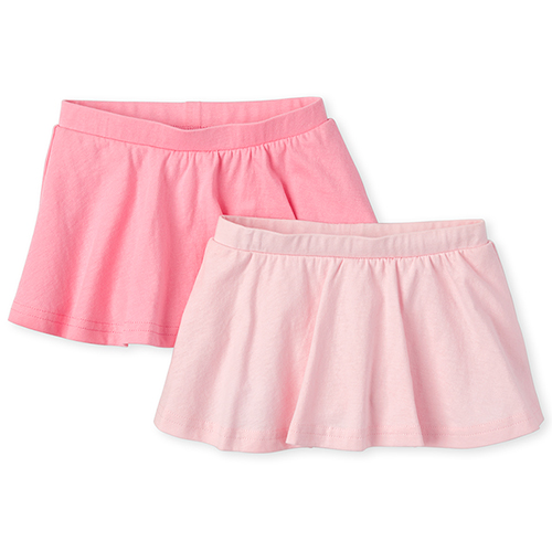 

Newborn Baby Skort 2-Pack - Pink - The Children's Place
