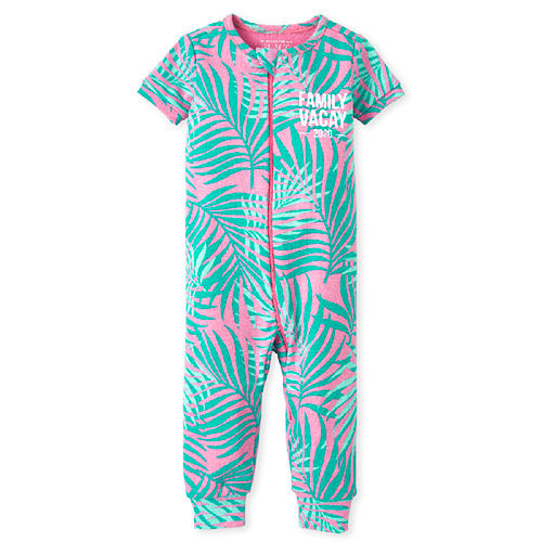

s Baby And Toddler Matching Family Vacay 2020 Snug Fit Cotton Pajamas - Pink - The Children's Place