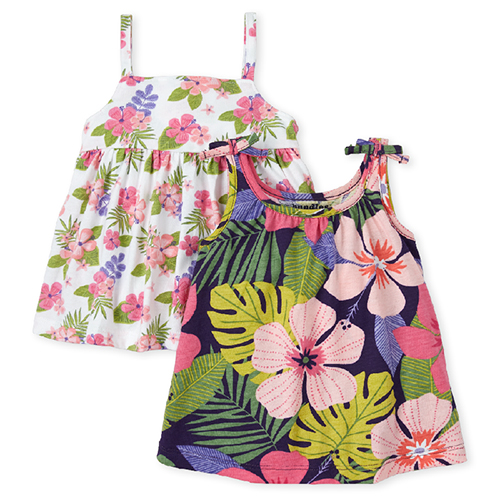 

Newborn Baby Floral Dress 2-Pack - White - The Children's Place