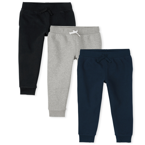 

Boys Boys Uniform Fleece Jogger Pants 3-Pack - Multi - The Children's Place