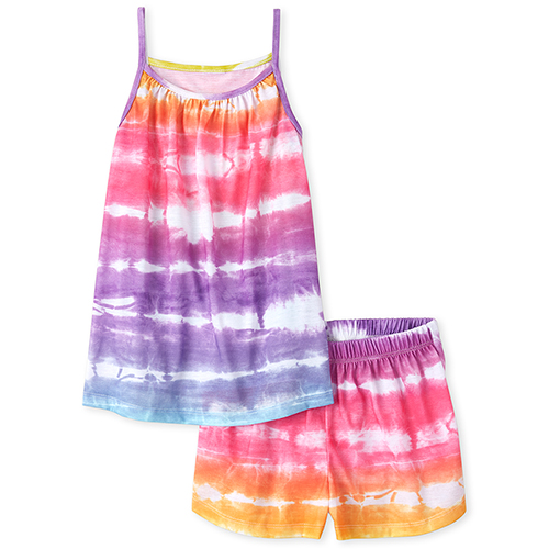 

s Tie Dye Pajamas - Pink - The Children's Place