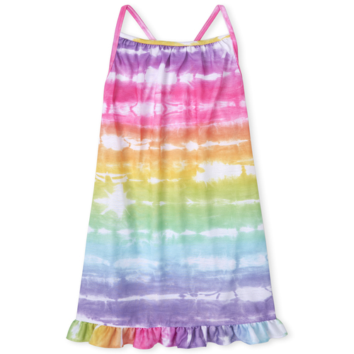 

s Tie Dye Ruffle Nightgown - Pink - The Children's Place