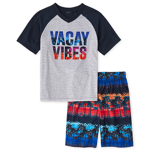 

s Boys Vacay Vibes Pajamas - Blue - The Children's Place