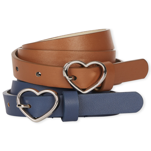 

Girls Uniform Belt 2-Pack - Blue - The Children's Place