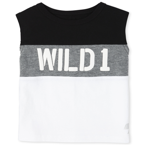 

s Baby And Toddler Boys Mix And Match Wild Muscle Top - White - The Children's Place