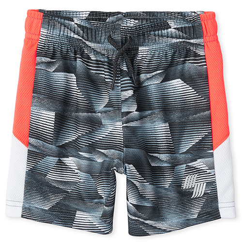 

s Baby And Toddler Boys Mix And Match Print Side Stripe Performance Basketball Shorts - Blue - The Children's Place