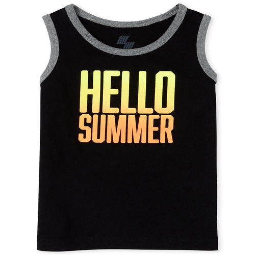 

s Baby And Toddler Boys Mix And Match Graphic Tank Top - Black - The Children's Place