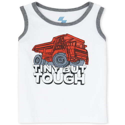 

s Baby And Toddler Boys Mix And Match Graphic Tank Top - White - The Children's Place