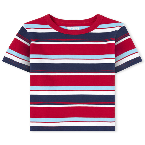 

s Baby And Toddler Boys Mix And Match Striped Top - Red - The Children's Place