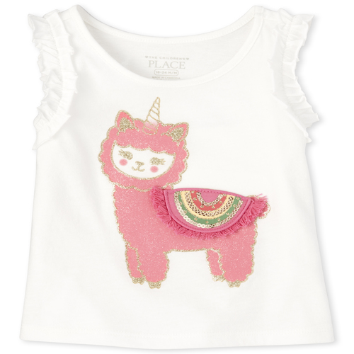 

s Baby And Toddler Ruffle Tank Top - White - The Children's Place