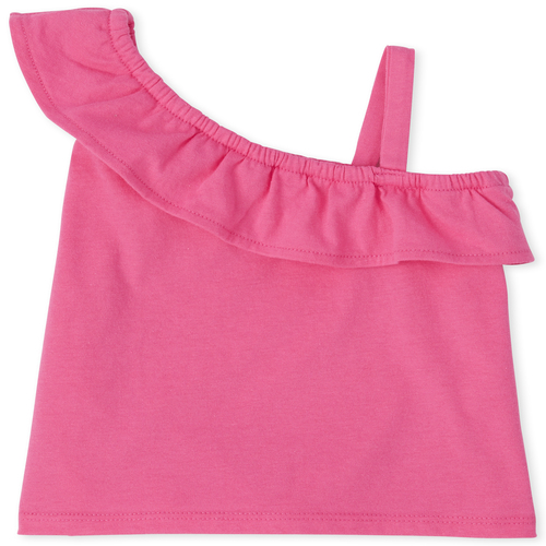 

s Baby And Toddler Mix And Match Ruffle One Shoulder Top - Pink - The Children's Place