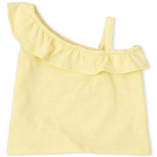 

s Baby And Toddler Mix And Match Ruffle One Shoulder Top - Yellow - The Children's Place