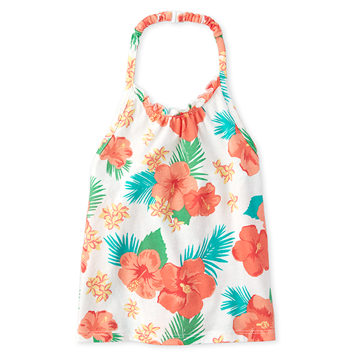 

s Baby And Toddler Mix And Match Print Halter Top - White - The Children's Place