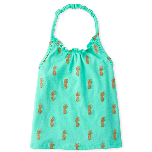 

s Baby And Toddler Mix And Match Print Halter Top - Green - The Children's Place