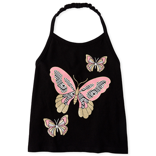 

s Baby And Toddler Mix And Match Glitter Halter Top - Black - The Children's Place
