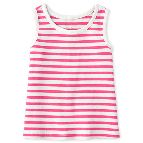 

s Baby And Toddler Striped Tank Top - Pink - The Children's Place