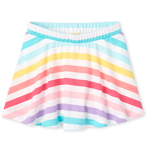

s Baby And Toddler Rainbow Striped Skort - Multi - The Children's Place