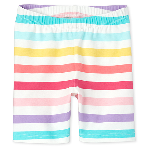 

Baby Girls Baby And Toddler Mix And Match Rainbow Striped Bike Shorts - Multi - The Children's Place
