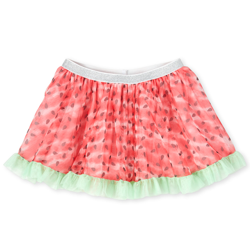 

Baby Girls Baby And Toddler Watermelon Ruffle Skirt - Green - The Children's Place