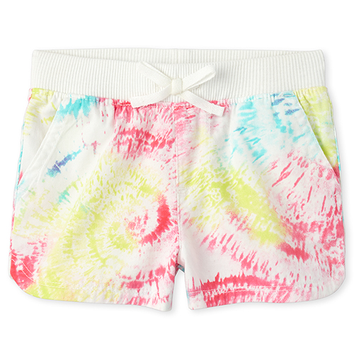 

Baby Girls Baby And Toddler Print Pull On Shorts - White - The Children's Place