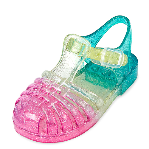 

Baby Girls Toddler Glitter Ombre Jelly Sandals - Multi - The Children's Place