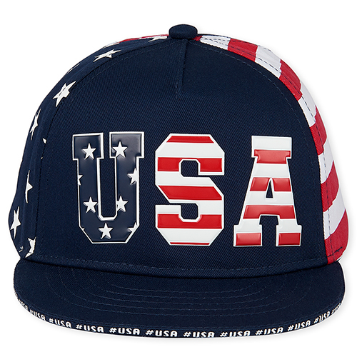

Baby Boys Toddler Boys Americana Usa Striped Baseball Hat - Blue - The Children's Place