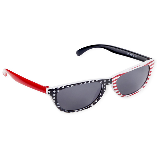 

Boys Boys Americana Flag Retro Sunglasses - Blue - The Children's Place