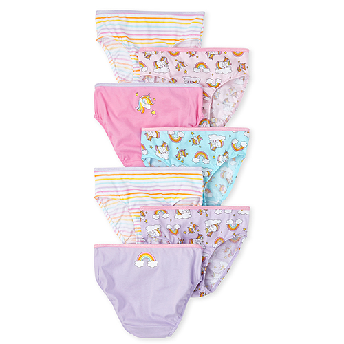 

s Rainbow Unicorn Briefs 7-Pack - Pink - The Children's Place