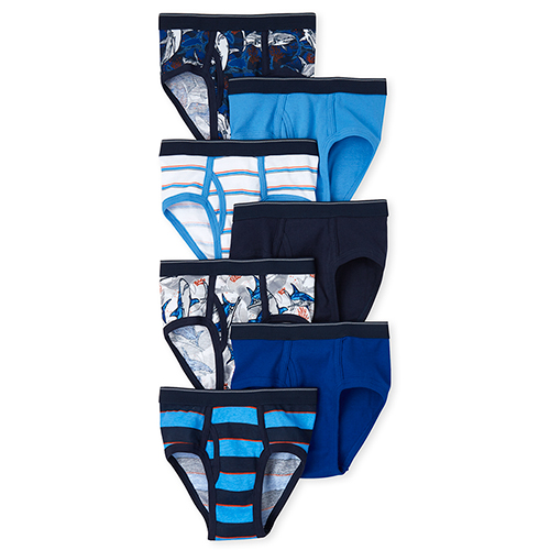 

Boys Boys Shark Briefs 7-Pack - Blue - The Children's Place