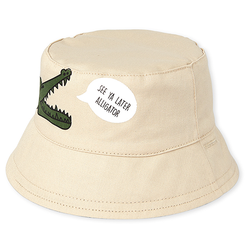

Newborn Baby Boys Alligator Reversible Bucket Hat - Multi - The Children's Place