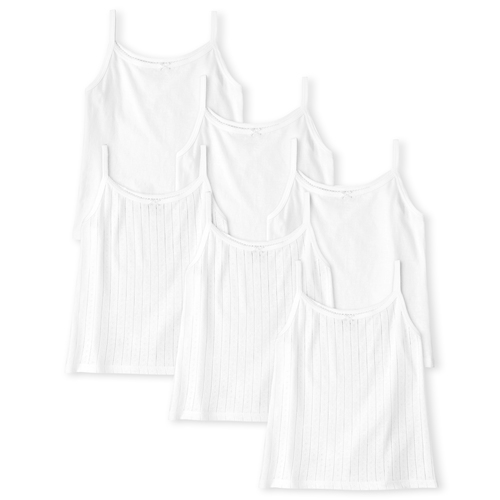 

Girls Basic Cami 6-Pack - White - The Children's Place