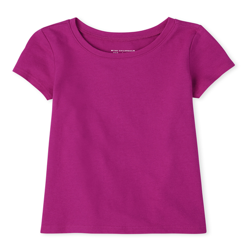

s Baby And Toddler Uniform Basic Layering Tee - Pink T-Shirt - The Children's Place